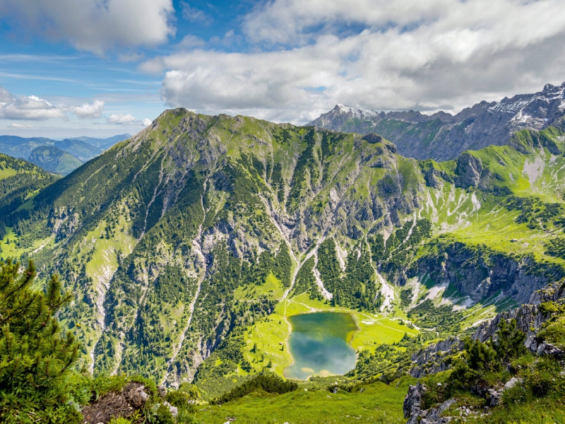 Unterer Gaisalpsee, dahinter der Entschenkopf 1000 Teile Puzzle quer - CALVENDO Foto-Puzzle'