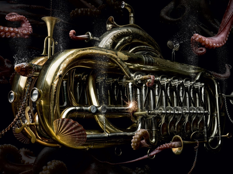 Steampunk trumpet 1000 Teile Puzzle quer - CALVENDO Foto-Puzzle'