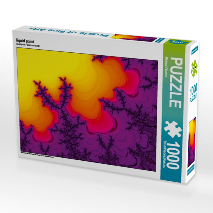 liquid paint 1000 Teile Puzzle quer - CALVENDO Foto-Puzzle'