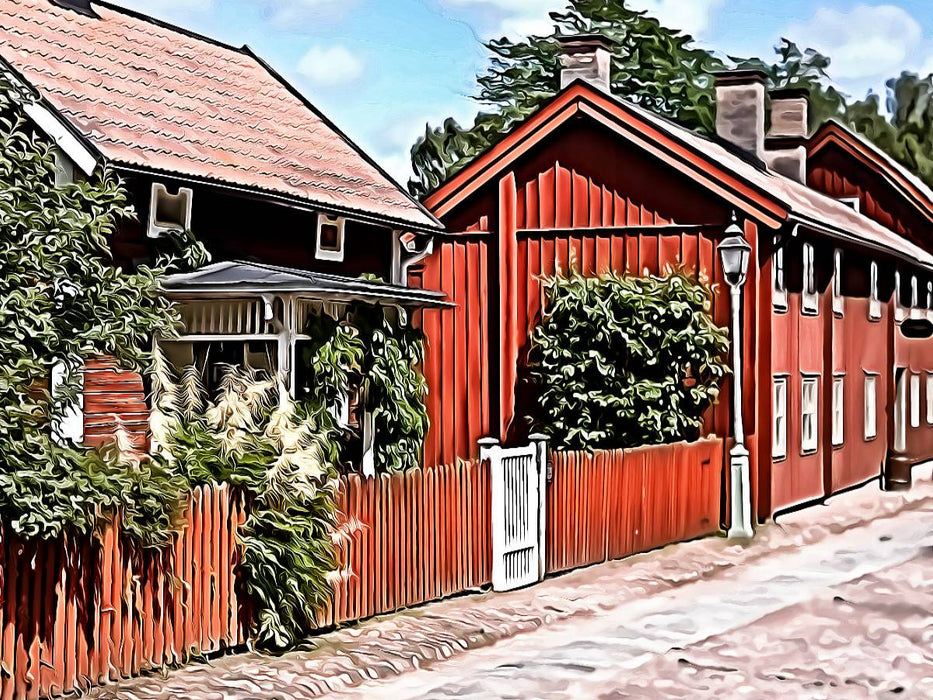 Schwedenrot. - CALVENDO Foto-Puzzle'