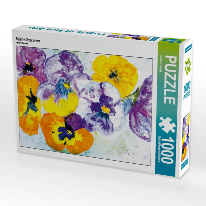 Stiefmütterchen 1000 Teile Puzzle quer - CALVENDO Foto-Puzzle'
