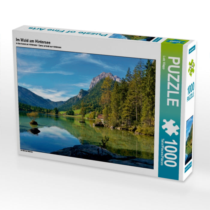Im Wald am Hintersee 1000 Teile Puzzle quer - CALVENDO Foto-Puzzle'
