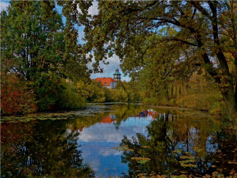 Der kleine Wallgraben in Ziegenhain 1000 Teile Puzzle quer - CALVENDO Foto-Puzzle'