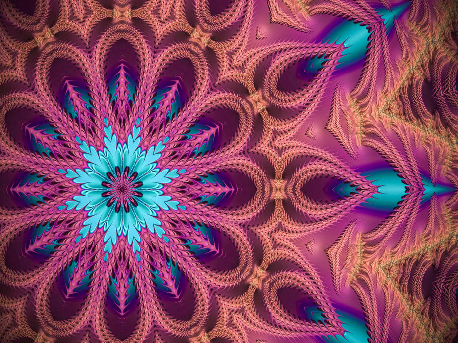 fleur de feu - puzzle photo CALVENDO 