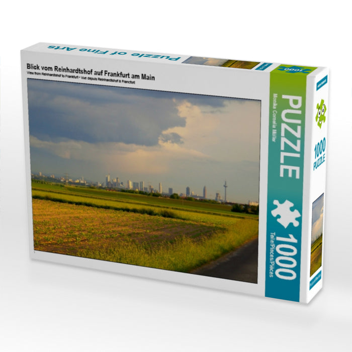 Blick vom Reinhardtshof auf Frankfurt am Main 1000 Teile Puzzle quer - CALVENDO Foto-Puzzle'
