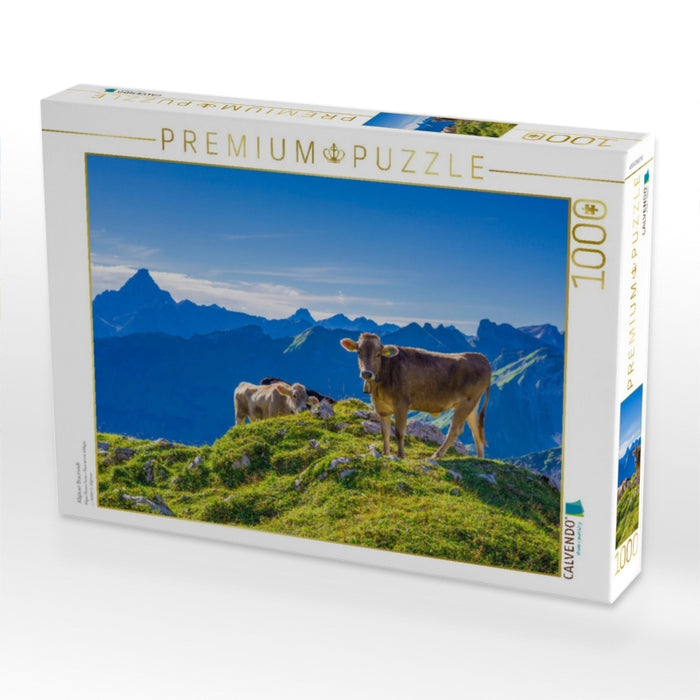 Allgäuer Braunvieh - CALVENDO Foto-Puzzle'