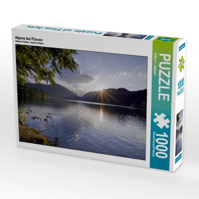 Alpsee bei Füssen 1000 Teile Puzzle quer - CALVENDO Foto-Puzzle'