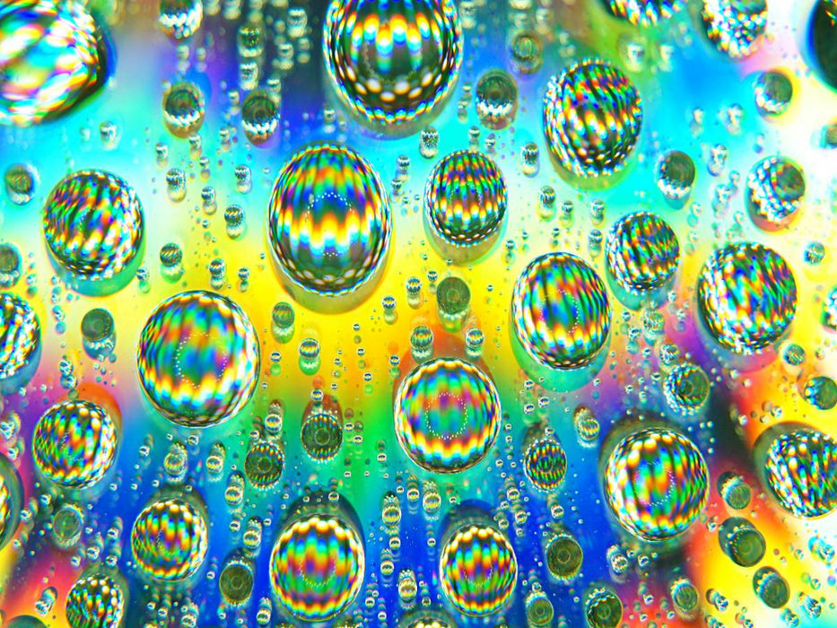 Regenbogen Tropfen - CALVENDO Foto-Puzzle'