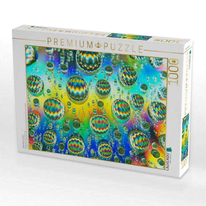 Regenbogen Tropfen - CALVENDO Foto-Puzzle'