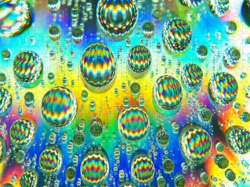 Regenbogen Tropfen - CALVENDO Foto-Puzzle'