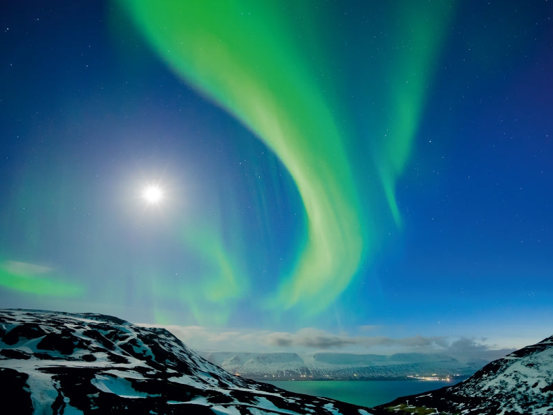 Polarlichter im Norden Islands 1000 Teile Puzzle quer - CALVENDO Foto-Puzzle'