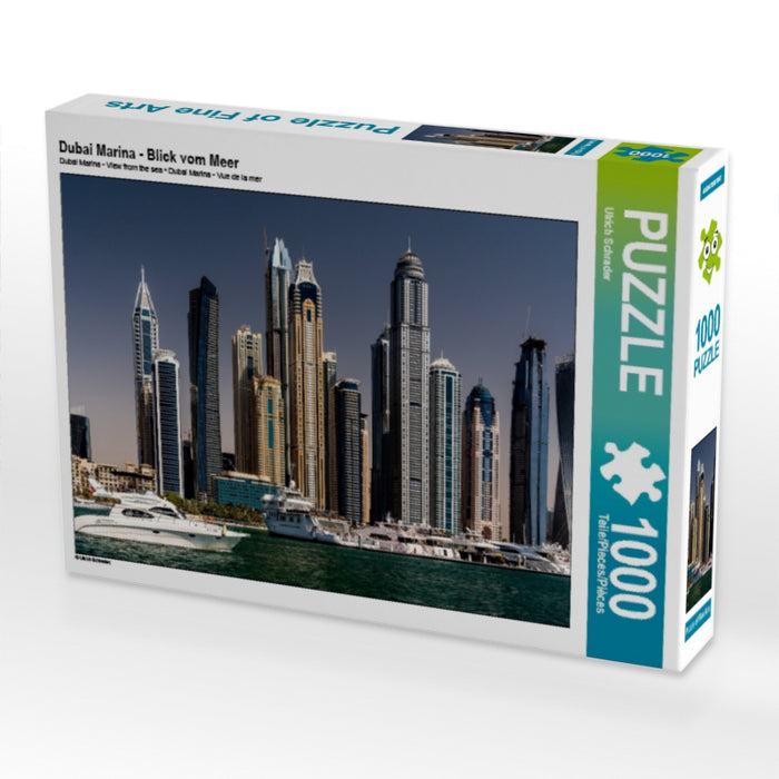 Dubai Marina - View from the sea - CALVENDO photo puzzle 