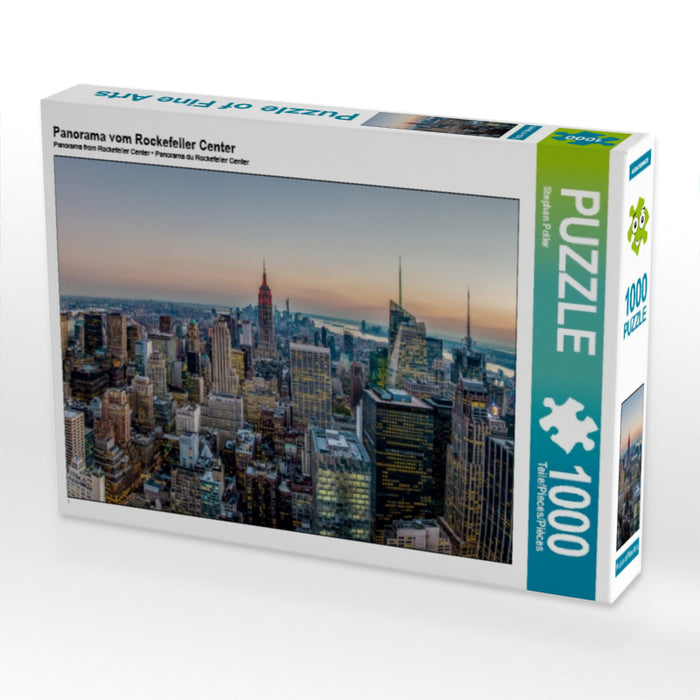 Panorama vom Rockefeller Center 1000 Teile Puzzle quer - CALVENDO Foto-Puzzle'