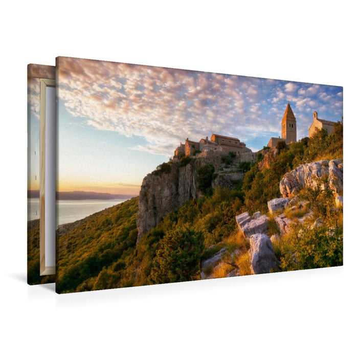 Premium Textil-Leinwand Lubenice auf der Insel Cres