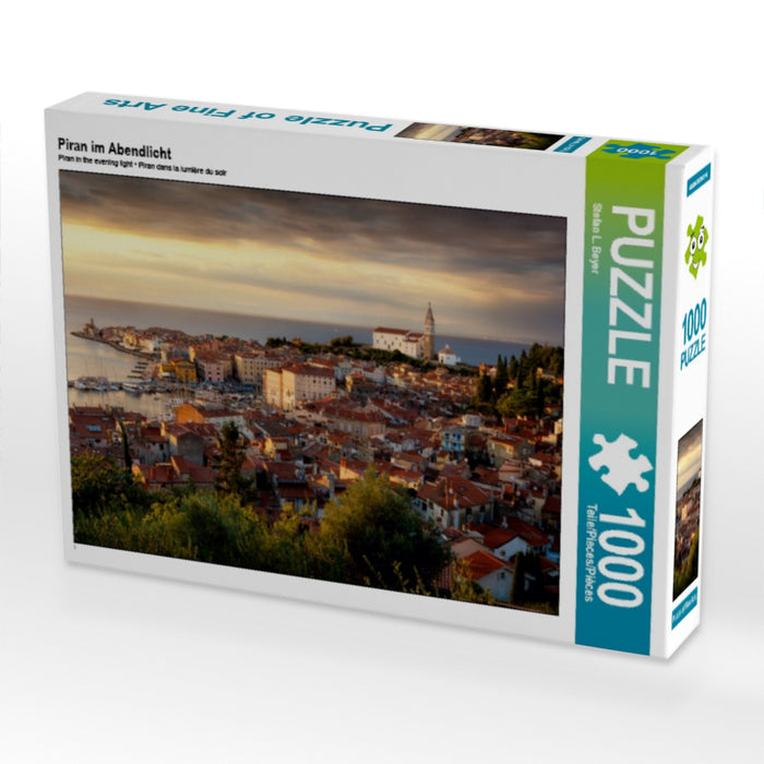 Piran dans la lumière du soir - Puzzle photo CALVENDO 
