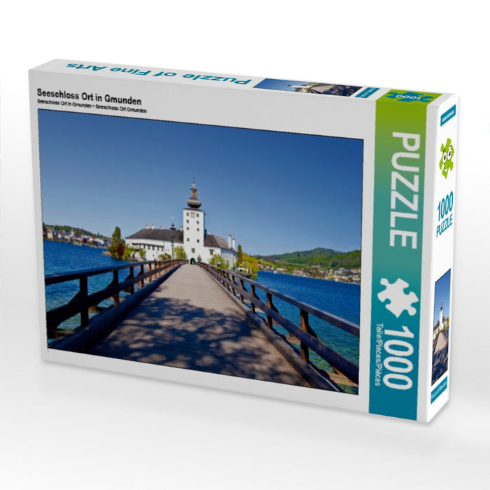 Seeschloss Ort in Gmunden 1000 Teile Puzzle quer - CALVENDO Foto-Puzzle'
