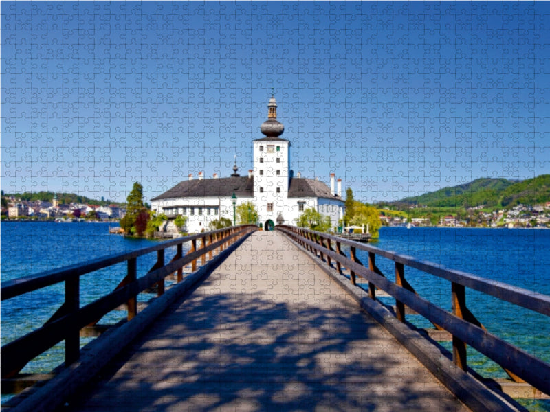 Seeschloss Ort in Gmunden 1000 Teile Puzzle quer - CALVENDO Foto-Puzzle'