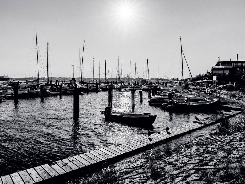 Lumière du soir dans le port - Puzzle photo CALVENDO 