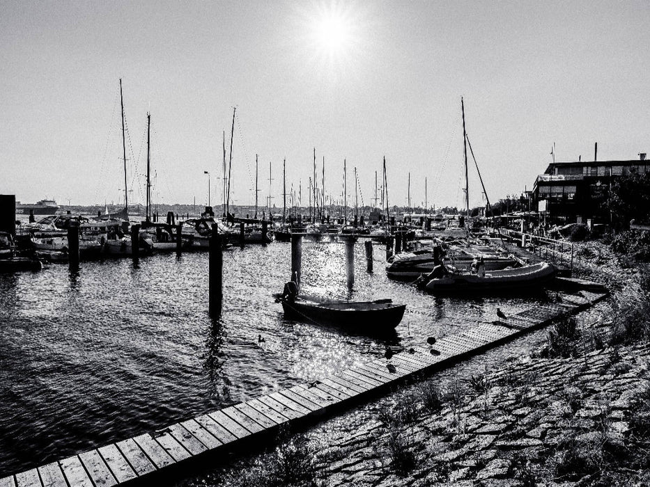 Abendlicht im Hafen - CALVENDO Foto-Puzzle'