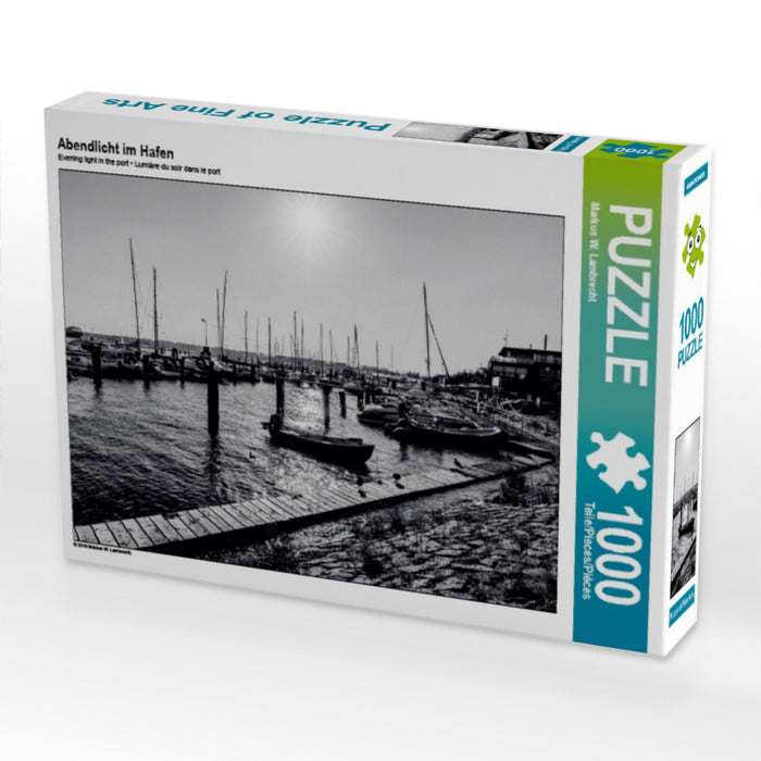 Lumière du soir dans le port - Puzzle photo CALVENDO 