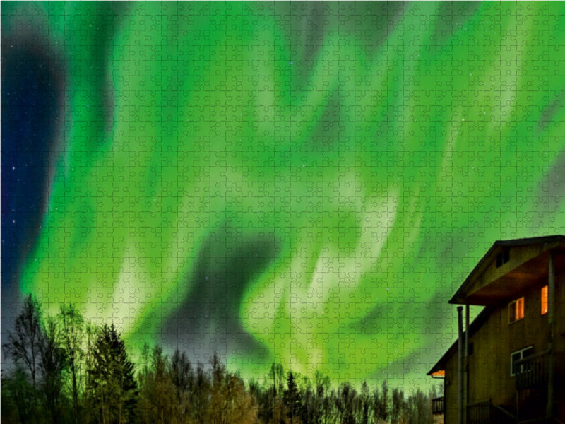 Ein Motiv aus dem Kalender Aurora in Alaska 1000 Teile Puzzle quer - CALVENDO Foto-Puzzle'