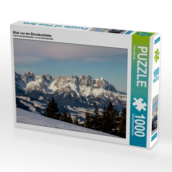 Blick von der Ehrenbachhöhe 1000 Teile Puzzle quer - CALVENDO Foto-Puzzle'