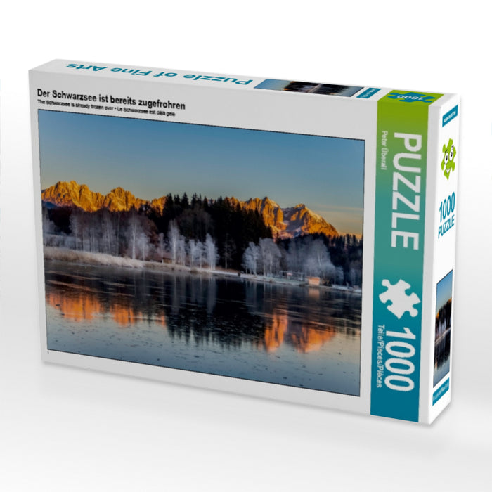 Der Schwarzsee ist bereits zugefrohren 1000 Teile Puzzle quer - CALVENDO Foto-Puzzle'