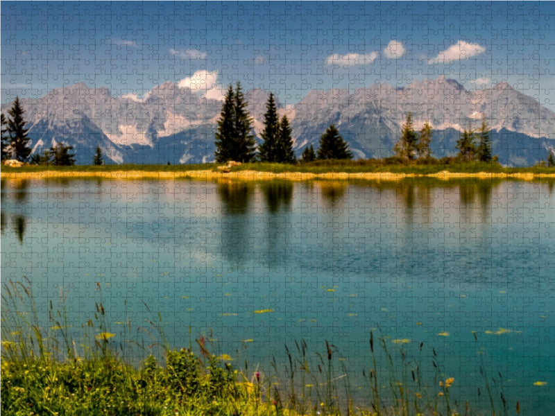 Reservoir on the Seidelalm - CALVENDO photo puzzle 