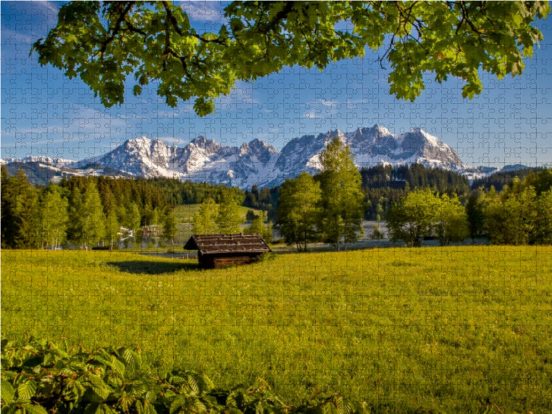 La célèbre vue de Kitzbühel - Puzzle photo CALVENDO 