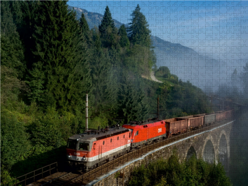 Brouillard sur le Tauern - Puzzle photo CALVENDO 
