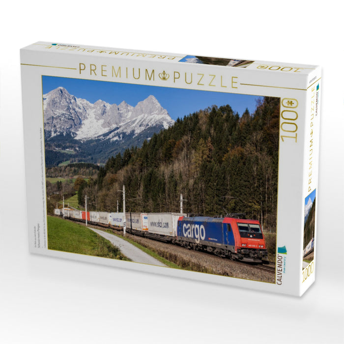 Schweiz meets Pongau - CALVENDO Foto-Puzzle'