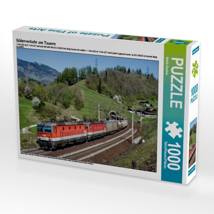 Güterverkehr am Tauern 1000 Teile Puzzle quer - CALVENDO Foto-Puzzle'