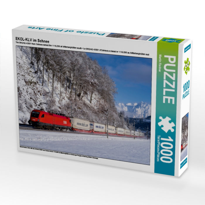 EKOL-KLV im Schnee 1000 Teile Puzzle quer - CALVENDO Foto-Puzzle'