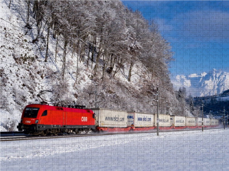 EKOL-KLV im Schnee 1000 Teile Puzzle quer - CALVENDO Foto-Puzzle'