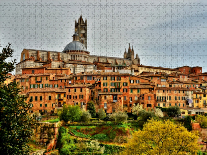 Siena, die Perle der Zentraltoskana 1000 Teile Puzzle quer - CALVENDO Foto-Puzzle'
