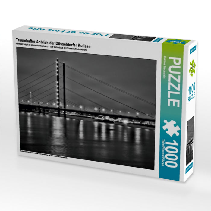 Traumhafter Anblick der Düsseldorfer Kulisse 1000 Teile Puzzle quer - CALVENDO Foto-Puzzle'