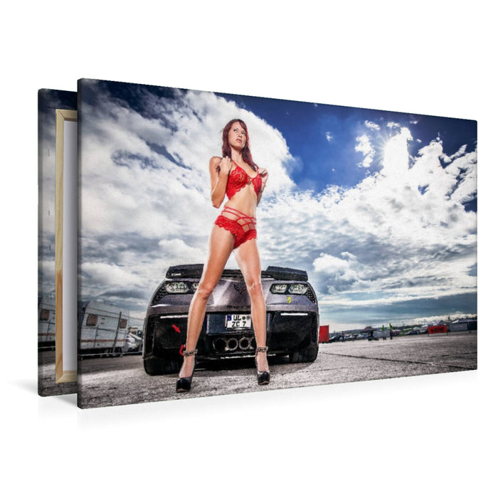 Premium Textil-Leinwand Corvette