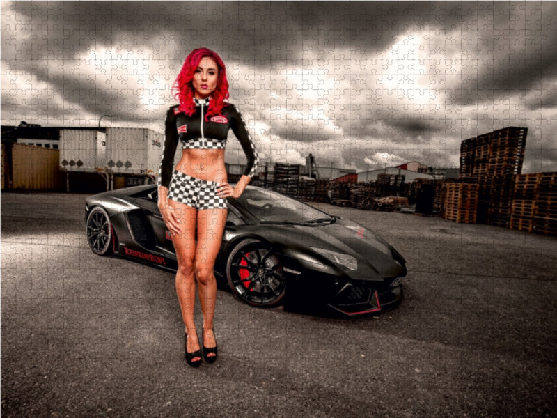 Lamborghini Aventador 1000 Teile Puzzle quer - CALVENDO Foto-Puzzle'