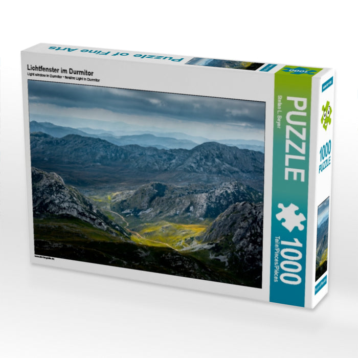 Lichtfenster im Durmitor 1000 Teile Puzzle quer - CALVENDO Foto-Puzzle'
