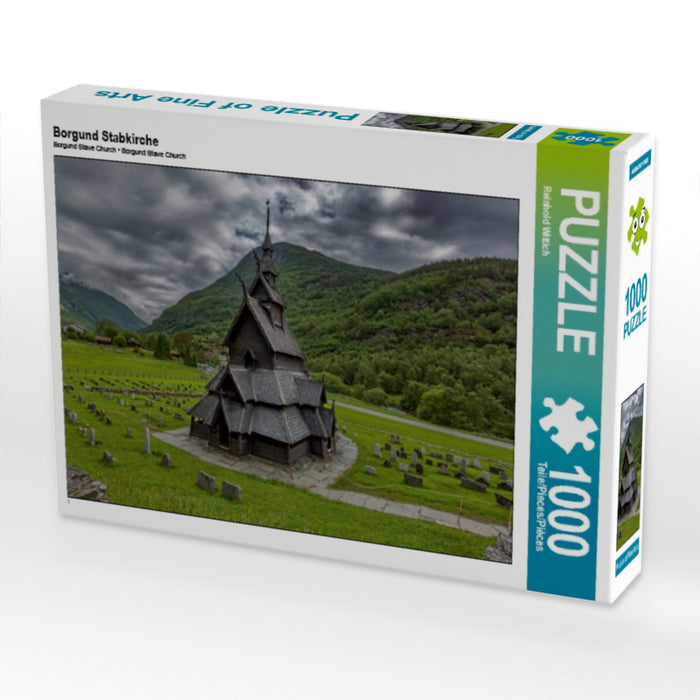 Borgund Stave Church - CALVENDO photo puzzle 