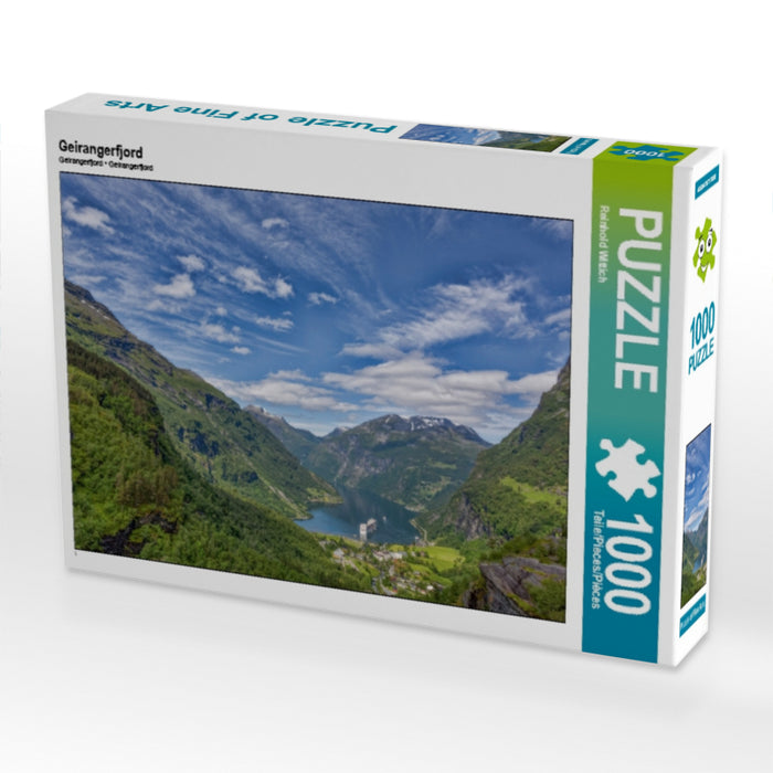 Geirangerfjord 1000 Teile Puzzle quer - CALVENDO Foto-Puzzle'