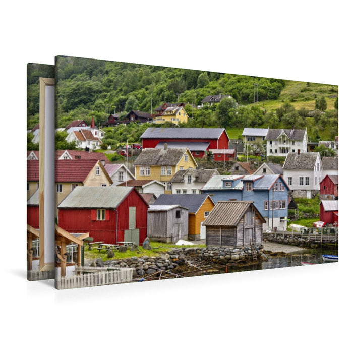 Premium Textil-Leinwand Undredal