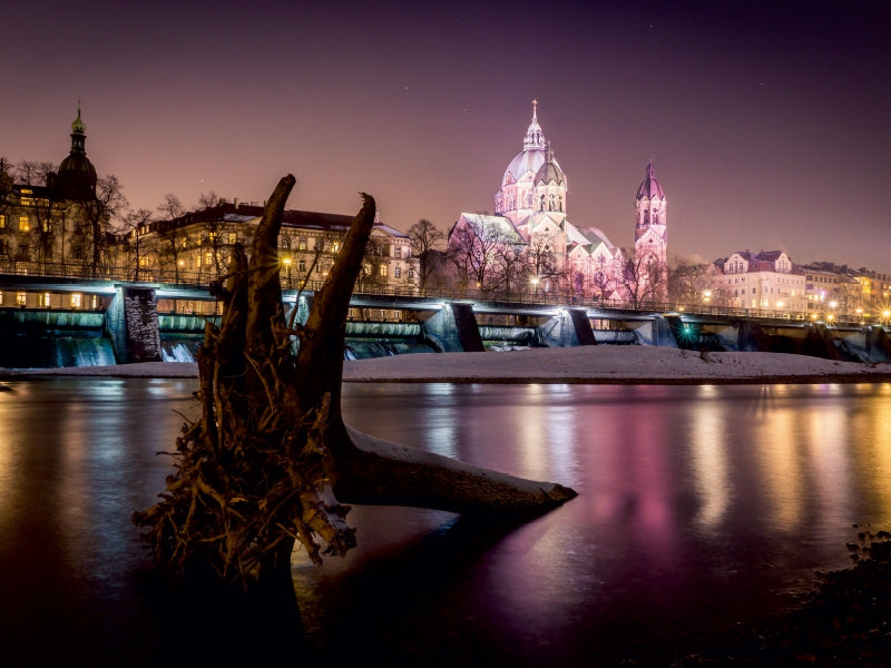 Winter impression, Isar - CALVENDO photo puzzle 