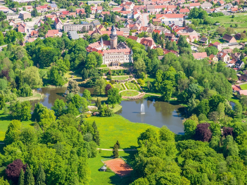 Schloss Wiesenburg (Luftbildaufnahme) 1000 Teile Puzzle quer - CALVENDO Foto-Puzzle'