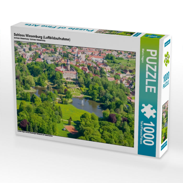 Schloss Wiesenburg (Luftbildaufnahme) 1000 Teile Puzzle quer - CALVENDO Foto-Puzzle'