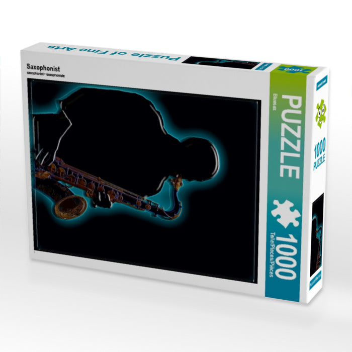 Saxophonist 1000 Teile Puzzle hoch - CALVENDO Foto-Puzzle'