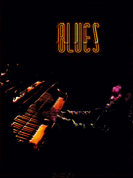 Blues Pianist 1000 Teile Puzzle hoch - CALVENDO Foto-Puzzle'