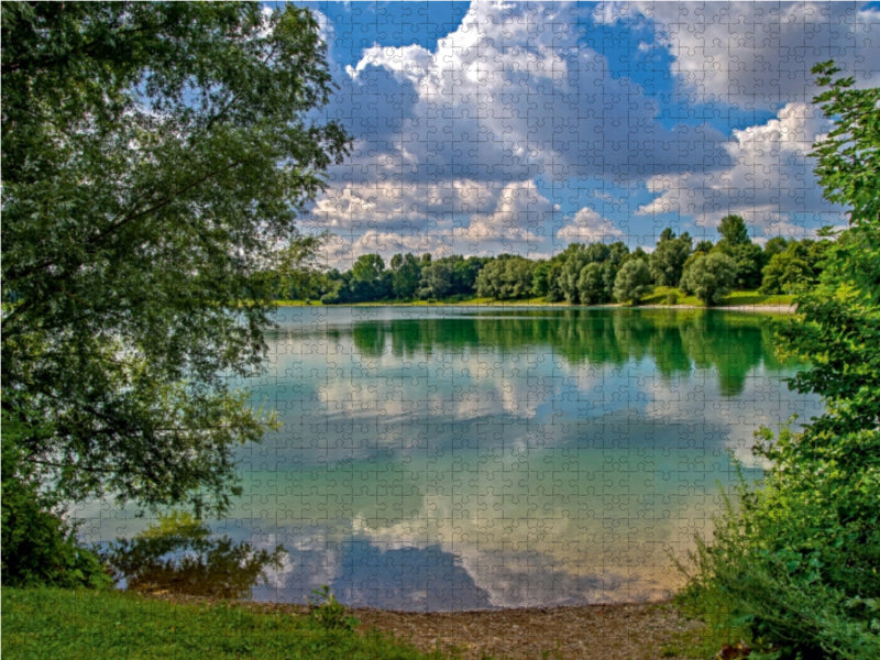 Heimstettener See 1000 Teile Puzzle quer - CALVENDO Foto-Puzzle'