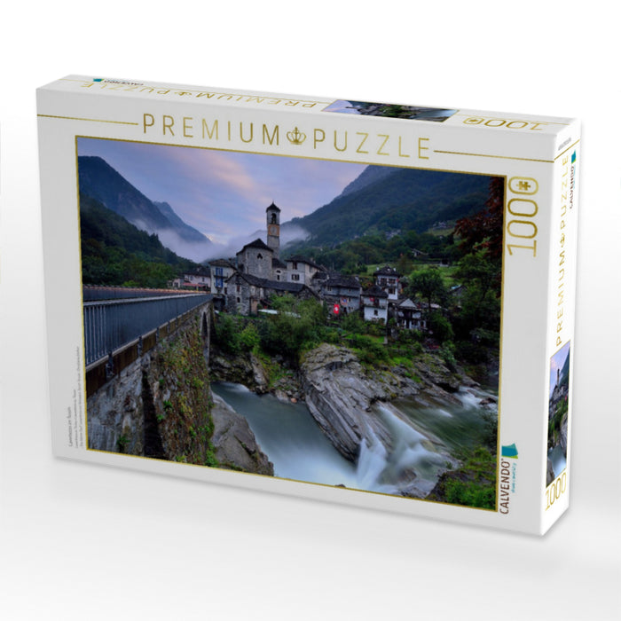 Lavertezzo im Tessin - CALVENDO Foto-Puzzle'