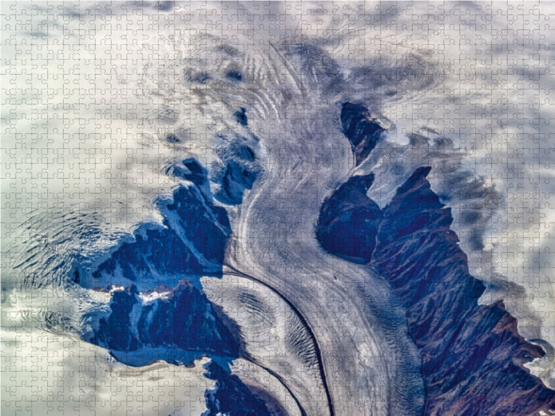 Gletscher im Scoresby Sund, Ostgrönland 1000 Teile Puzzle quer - CALVENDO Foto-Puzzle'
